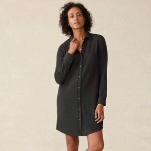 Faherty Legend Button Front Knit Shirtdress size XS